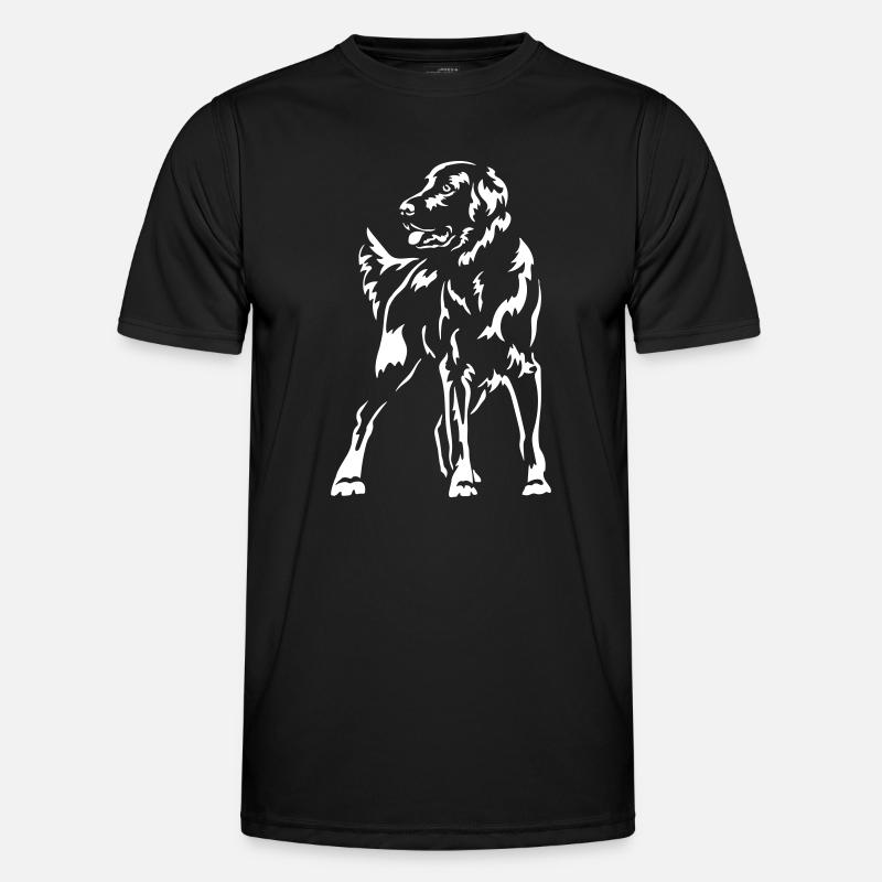 Flat-coated Retriever "Black Edition" - Men's Functional T-Shirt - black