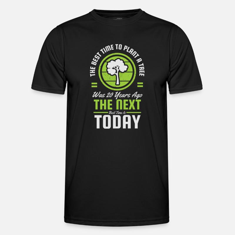 Next Time Today Tree Logo - Men's Functional T-Shirt - black