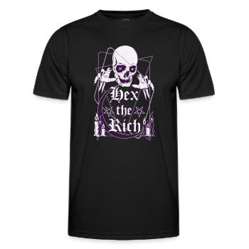 Hex the Rich  - Men's Functional T-Shirt - black - Front - AI Model Male 178 dark (178cm)