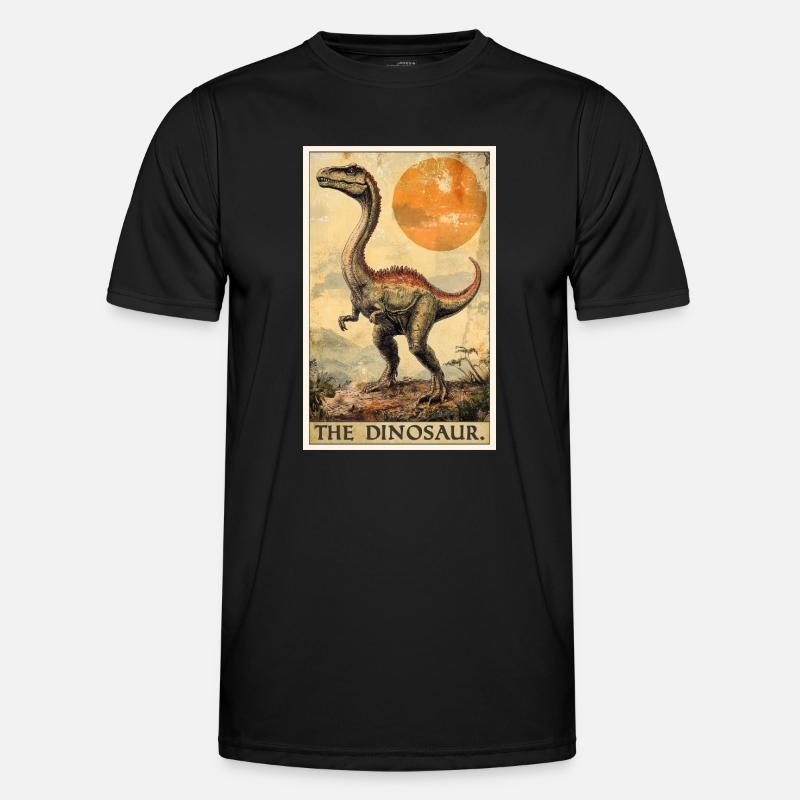 Dino Dinosaur Dinosaur - Men's Functional T-Shirt - black