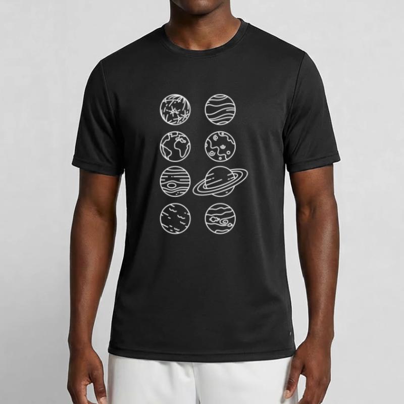 Solar System Planets – Solar System Space Men's Functional T-Shirt
