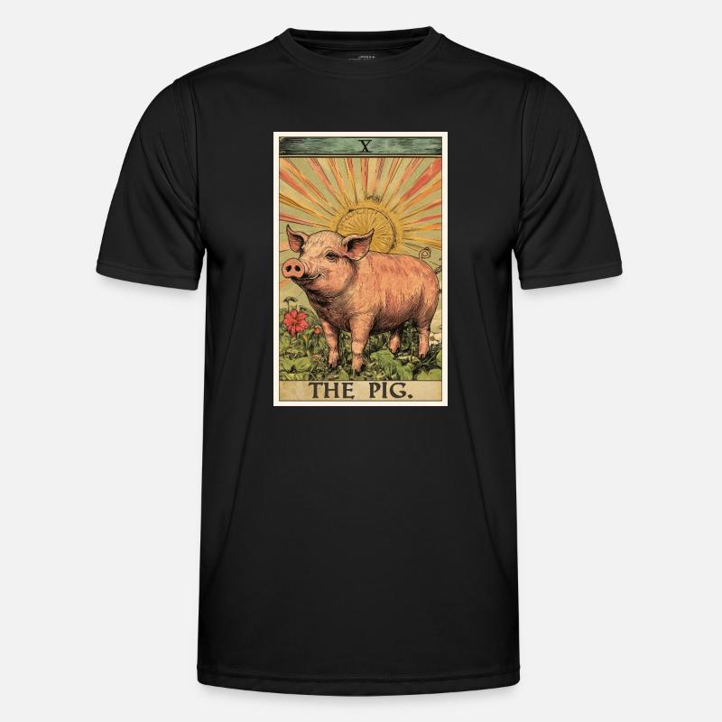 Pig Pig - Men's Functional T-Shirt - black