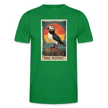 Puffin Papageientaucher - Männer Funktions-T-Shirt - Kelly Green - Vorne - AI Model Male 178 dark (178cm)