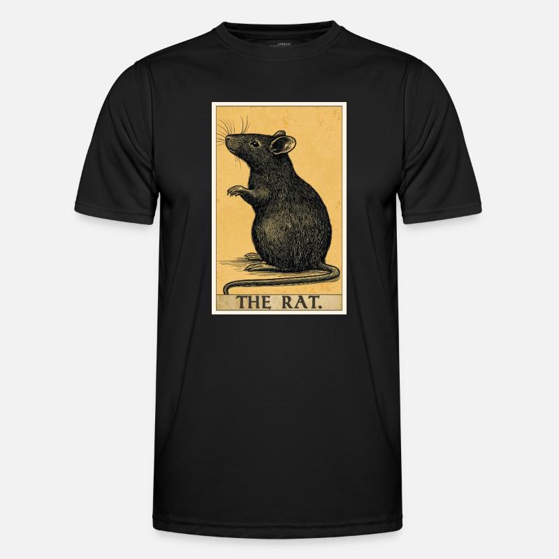 Ratten Ratte - Männer Funktions-T-Shirt - Schwarz