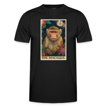 Macaque Macaque - Men's Functional T-Shirt - black - Front - AI Model Male 178 dark (178cm)