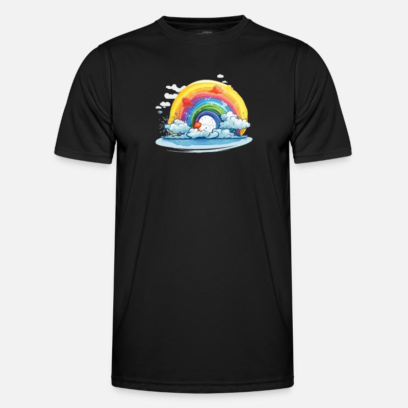 Rainbow Pride - Men's Functional T-Shirt - black