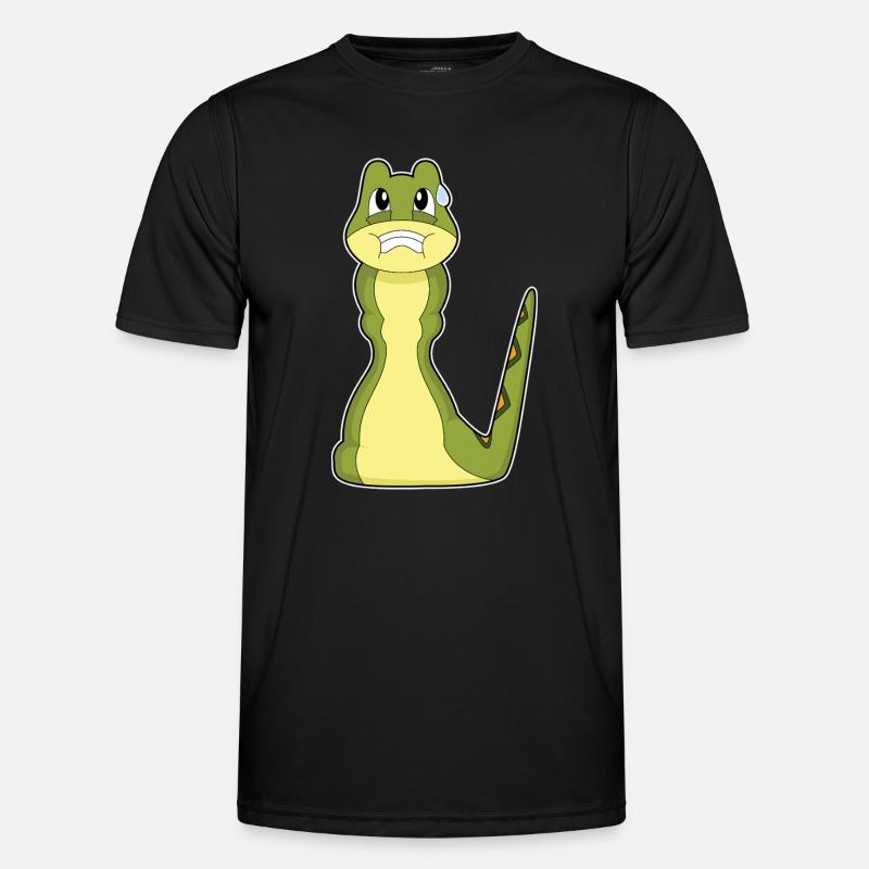 Snake Chess Board Game - Men's Functional T-Shirt - black