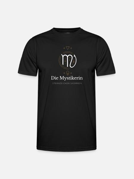 Die Mystikerin Virgo Logo - Männer Funktions-T-Shirt - Schwarz
