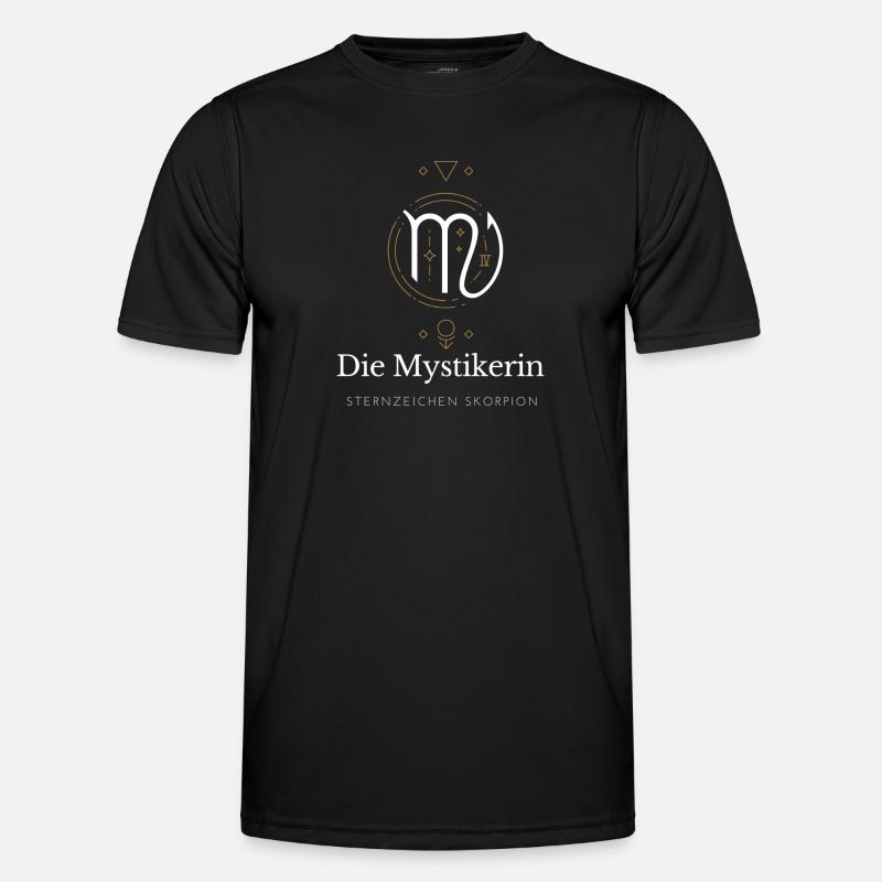 Die Mystikerin Virgo Logo - Männer Funktions-T-Shirt - Schwarz