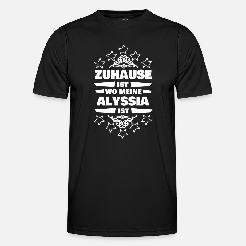 Gift for Alyssia - Men's Functional T-Shirt - black
