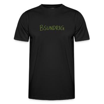 Mundart - besonders - Männer Funktions-T-Shirt - Schwarz - Vorne - AI Model Male 178 dark (178cm)