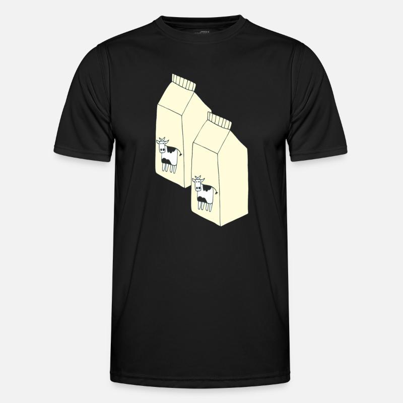 tetrapack milch - Männer Funktions-T-Shirt - Schwarz