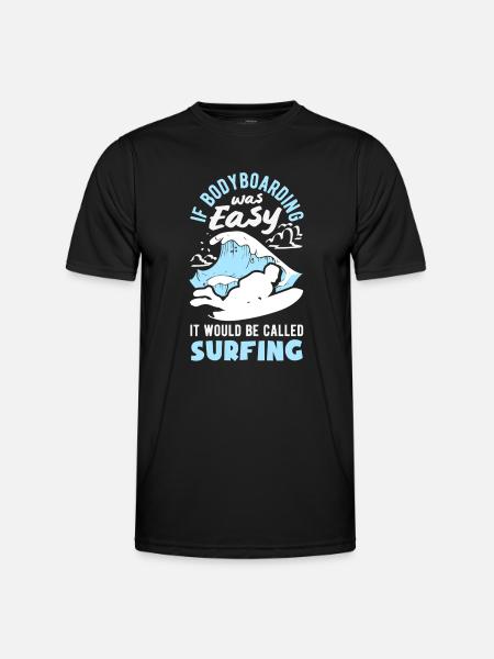 Surfing Surfboarder Bodyboarder - Men's Functional T-Shirt - black