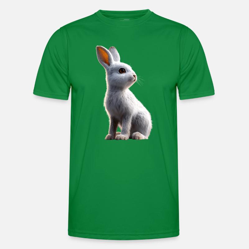 Mountain Rabbit Arctic Hare Albino Rabbit White Rabbit Men's Functional T-Shirt