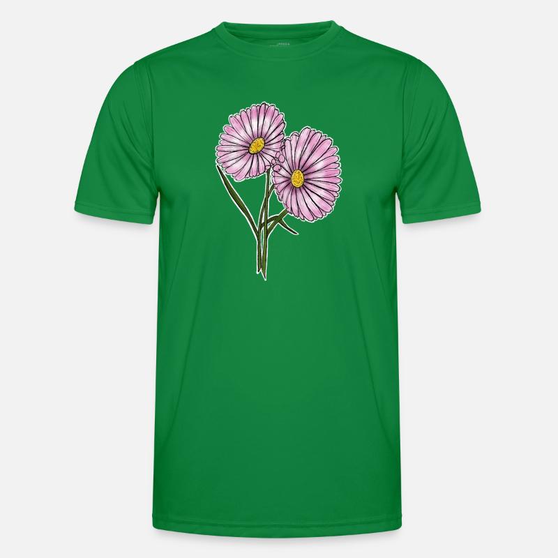 Gänseblümchen Männer Funktions-T-Shirt