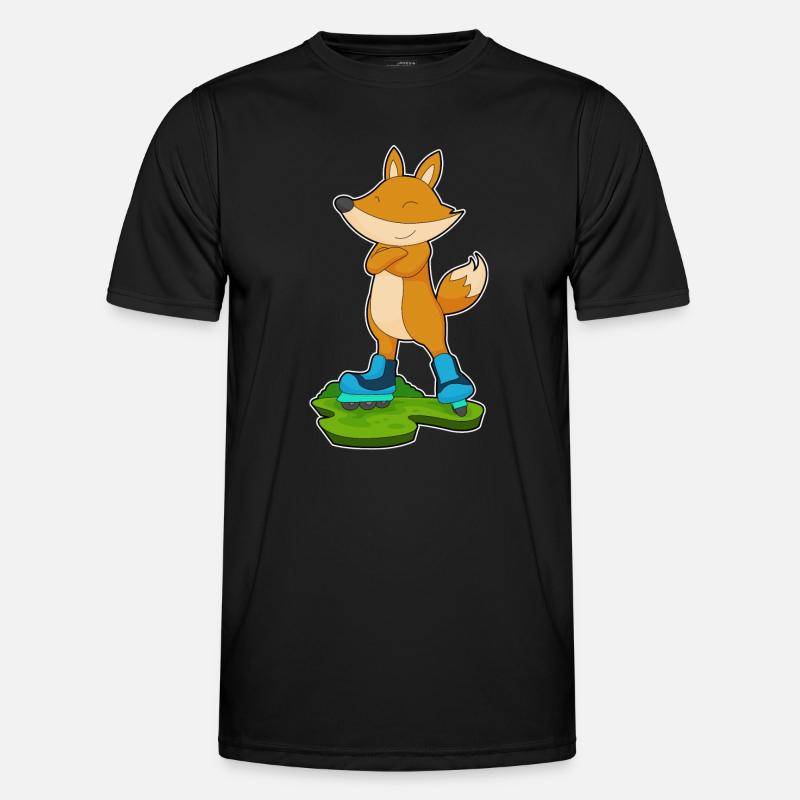 Fuchs Inline skating Inline skates - Männer Funktions-T-Shirt - Schwarz