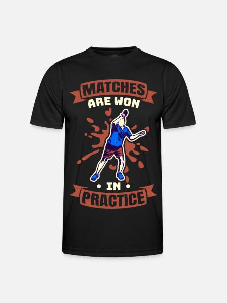 Games are won in practice - Men's Functional T-Shirt - black