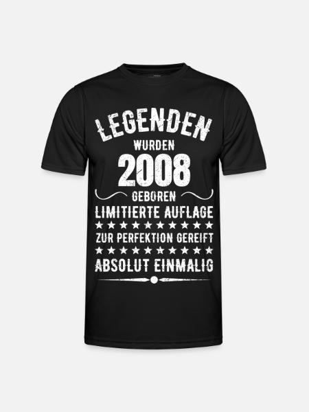 Limited Edition 2007 18th Birthday Gift - Men's Functional T-Shirt - black