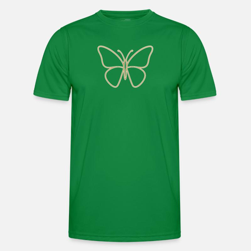 Silhouette papillon doré T-shirt sport Homme