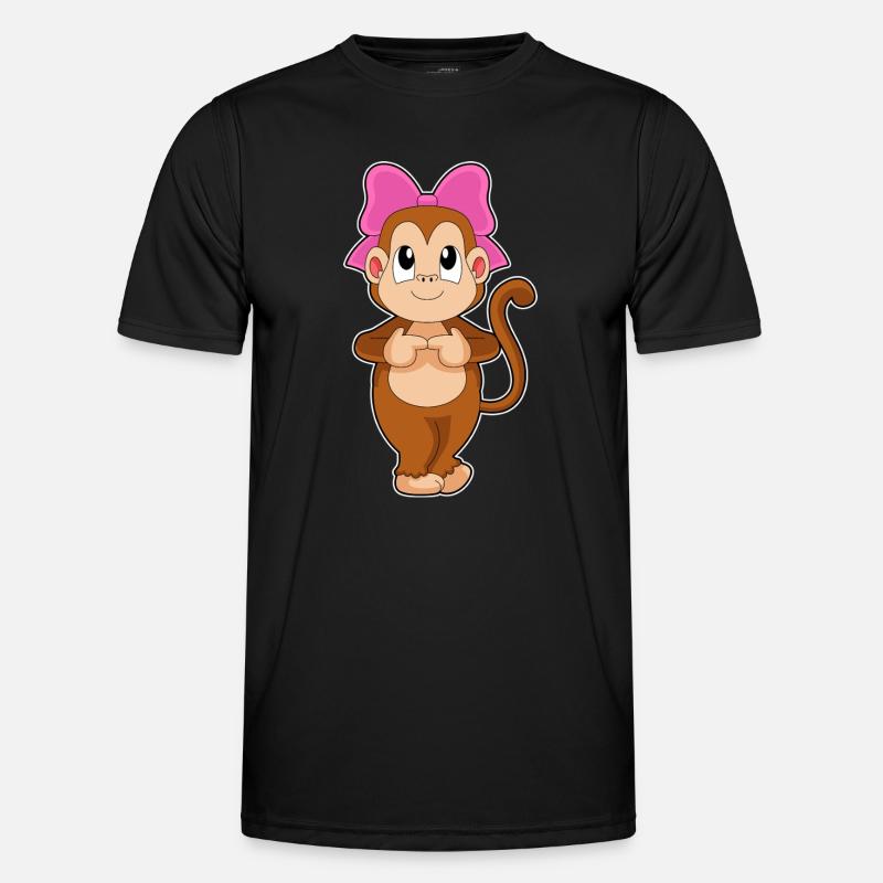 Monkey Bow - Men's Functional T-Shirt - black