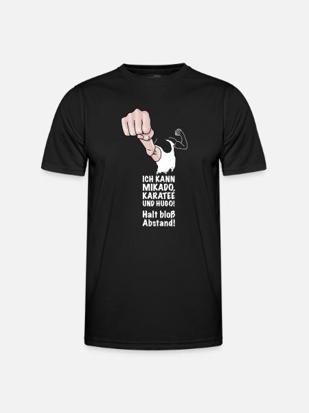 Karate, Kung Fuh - Männer Funktions-T-Shirt - Schwarz
