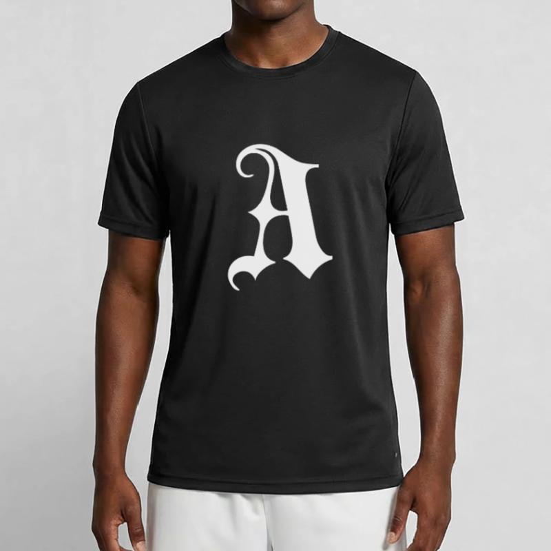 Gothic Monogram A Script Men's Functional T-Shirt