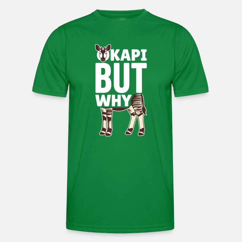 Okapi-liebhaber Okapi-tier Seltene Tierweltliebe Männer Funktions-T-Shirt