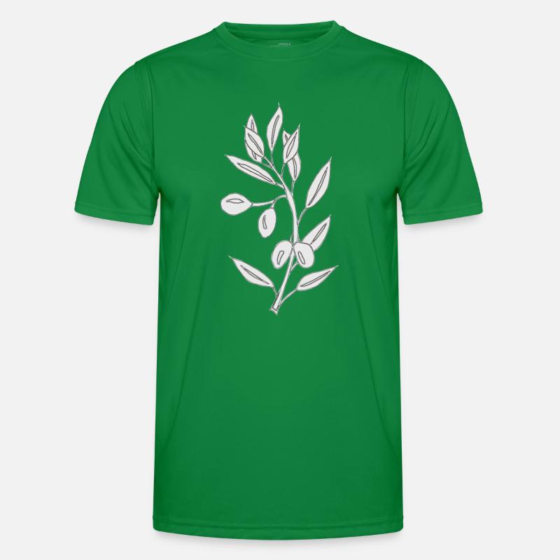 olive grau Männer Funktions-T-Shirt