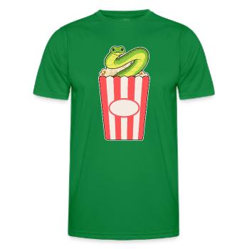 Maïs soufflé serpent - T-shirt sport Homme - vert - Devant - AI Model Male 178 dark (178cm)