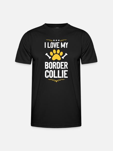 J’adore mon Border Collie - T-shirt sport Homme - noir