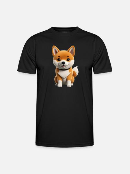 Shiba inu dog - Men's Functional T-Shirt - black