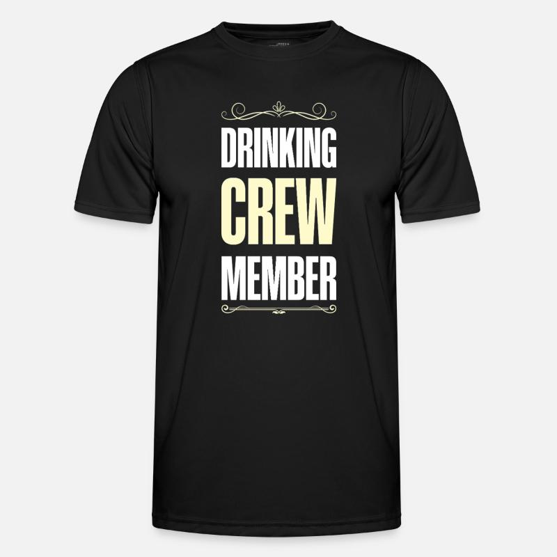 Drinking Crew - Men's Functional T-Shirt - black