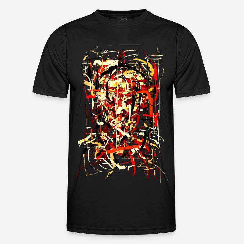 Flaming Devil - Men's Functional T-Shirt - black