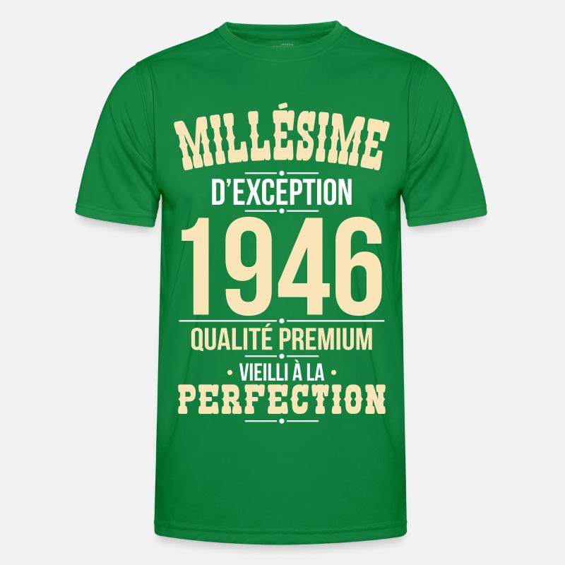 1946 – Millésime d’exception – Qualité premium T-shirt sport Homme