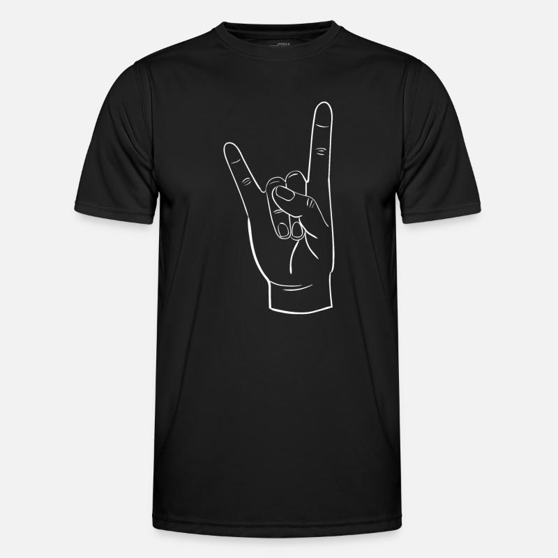 FELS - Männer Funktions-T-Shirt - Schwarz