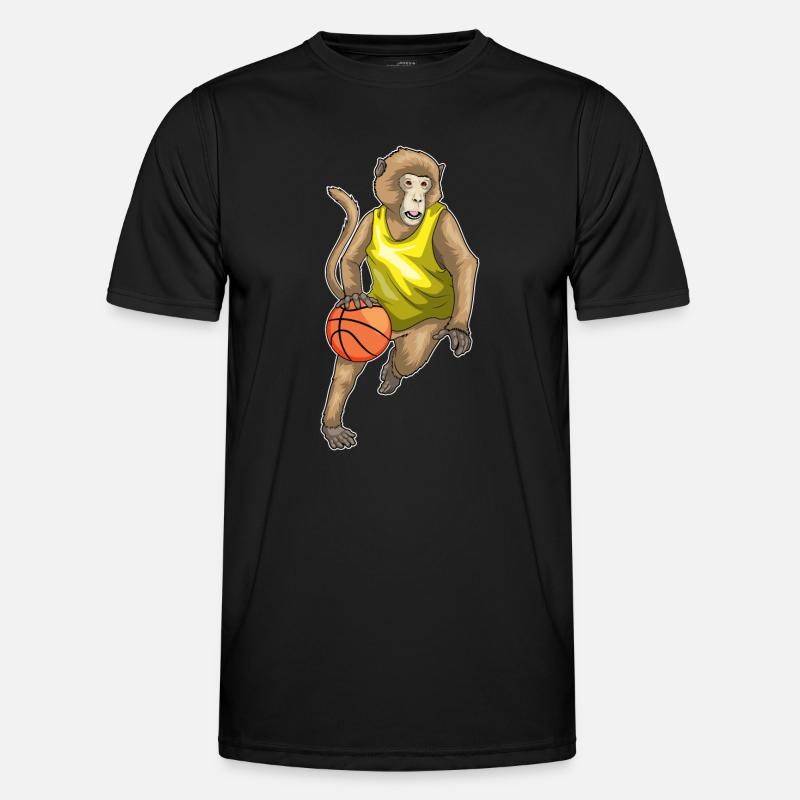 Singe Basketteur Basketteur - T-shirt sport Homme - noir