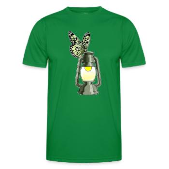 Butterfly Lantern - Men's Functional T-Shirt - kelly green - Front - AI Model Male 178 dark (178cm)