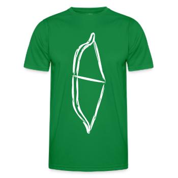 Croquis d’arc - T-shirt sport Homme - vert - Devant - AI Model Male 178 dark (178cm)
