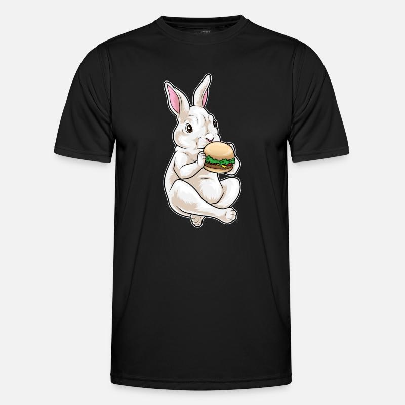 Bunny Hamburger - Men's Functional T-Shirt - black
