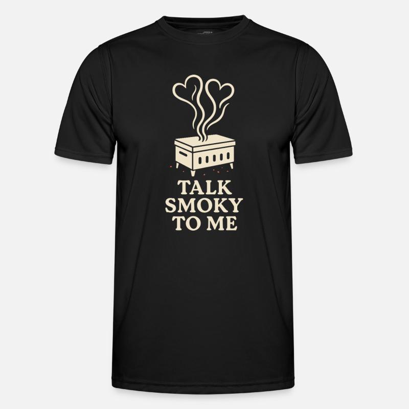 Fleischräucherofen Jerky Maker Bbq - Männer Funktions-T-Shirt - Schwarz
