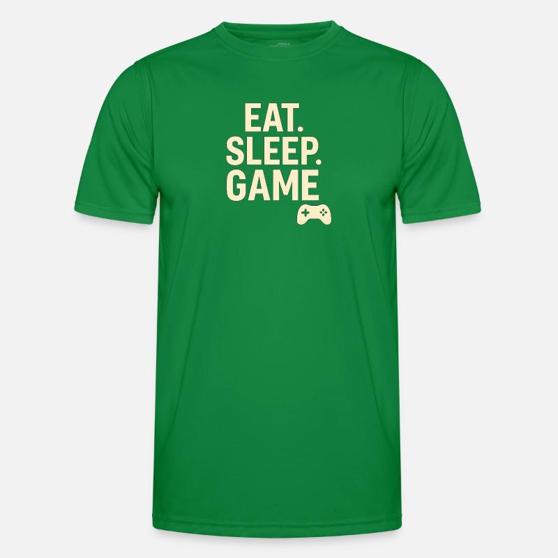 Eat Sleep Game Controller Men's Functional T-Shirt