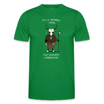 It's A Wendigo Thing - Männer Funktions-T-Shirt - Kelly Green - Vorne - AI Model Male 178 dark (178cm)