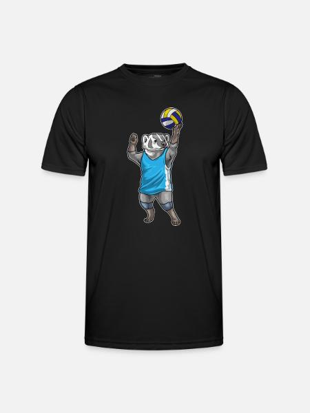 Badger Volleyball Player Volleyball - Men's Functional T-Shirt - black