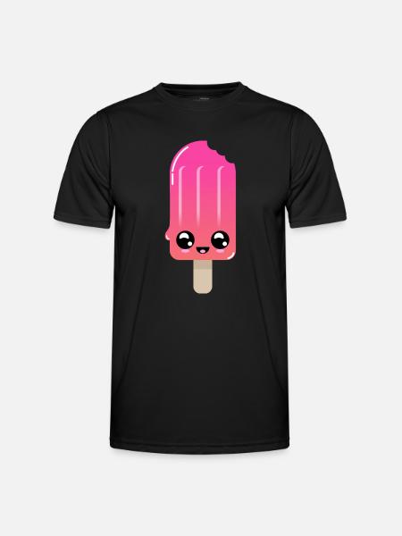 Isshot med glødende øjne - Funktionsshirt til herrer - sort