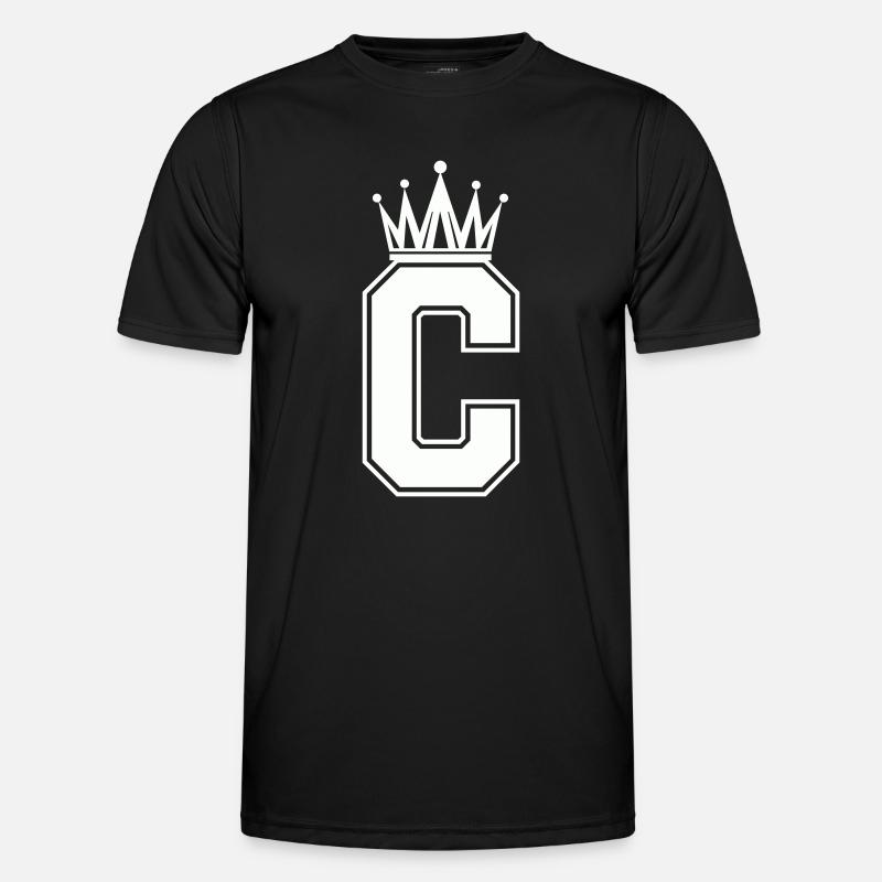 Letter C - Men's Functional T-Shirt - black