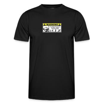 Avertissement Turbo Race - T-shirt sport Homme - noir - Devant - AI Model Male 178 dark (178cm)