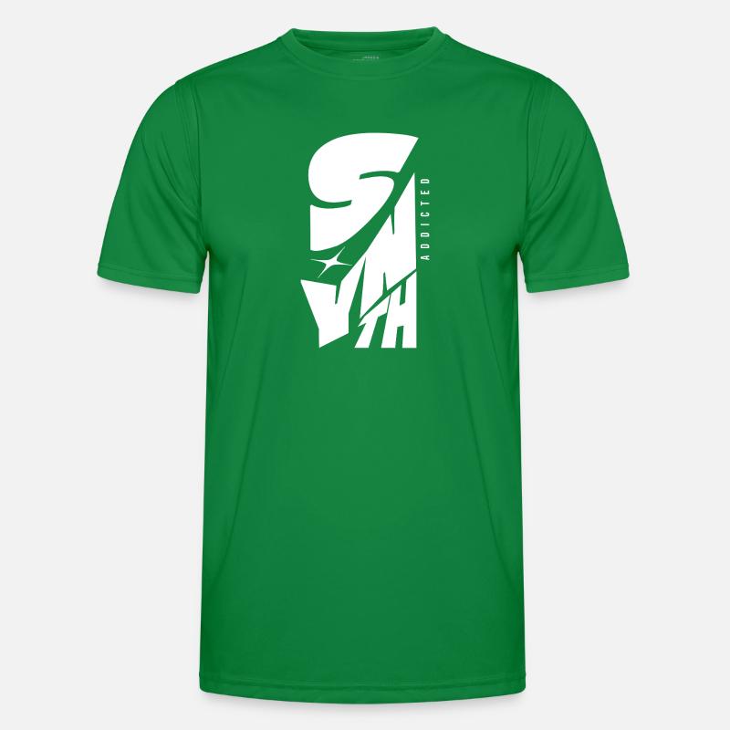 Synth Addicted Synthesizer Modular Männer Funktions-T-Shirt