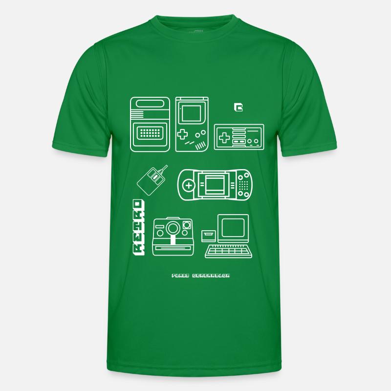 retro game blueprint nerd pc game 8bit console lol Men's Functional T-Shirt