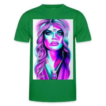 Femme avec des bijoux - T-shirt sport Homme - vert - Devant - AI Model Male 178 dark (178cm)