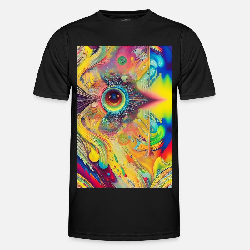 Abstrakte Kunst Männer Funktions-T-Shirt
